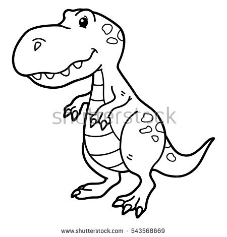 450x470 Drawn Dinosaur Cartoon
