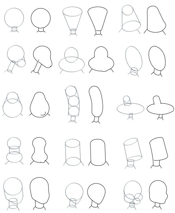 606x735 How To Draw Cartoon Heads