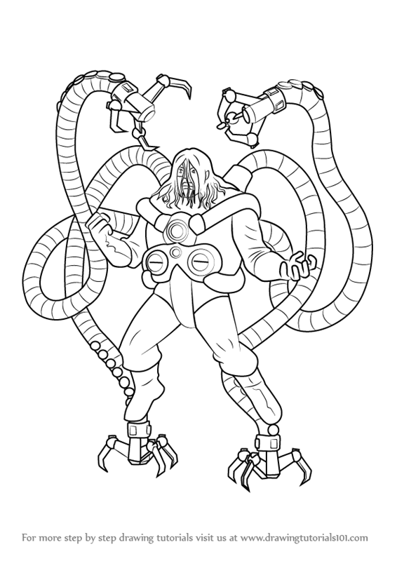 566x800 Learn How To Draw Doctor Octopus From Ultimate Spider Man