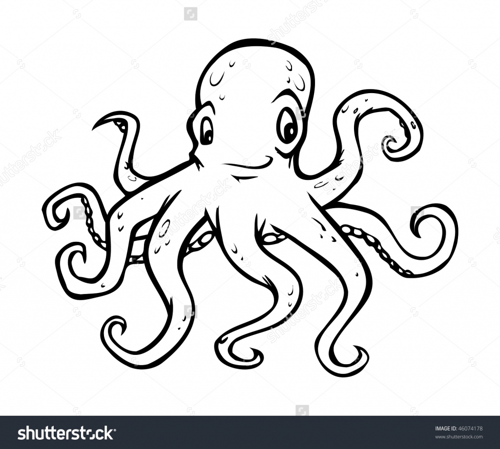 1024x921 Cartoon Octopus Drawing Cartoon Octopus Drawing