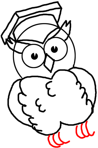 345x520 How To Draw Owls Simple Steps To Cartooning A Comic Owl