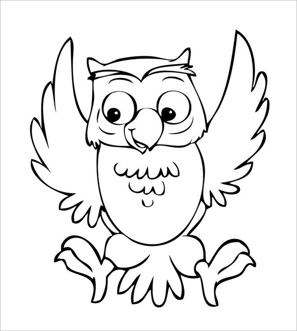 585x650 Owl Template