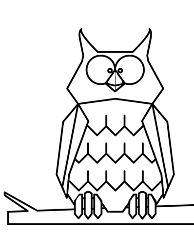 398x480 Cartoon Owl Coloring Page Free Printable Coloring Pages