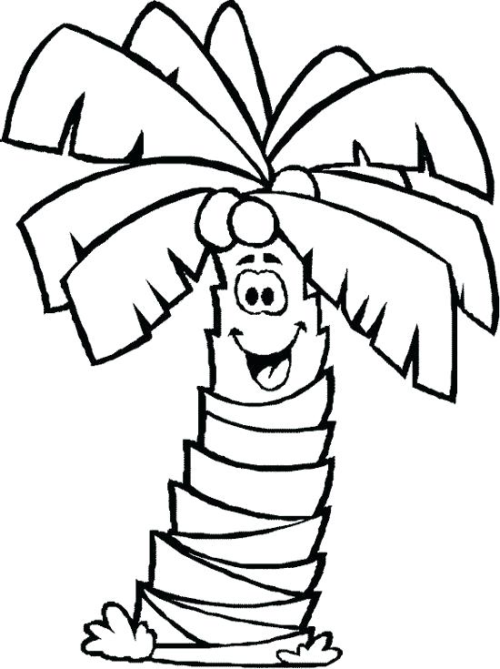 550x735 Palm Tree Coloring Pages Date Palm Tree Coloring Pages Line