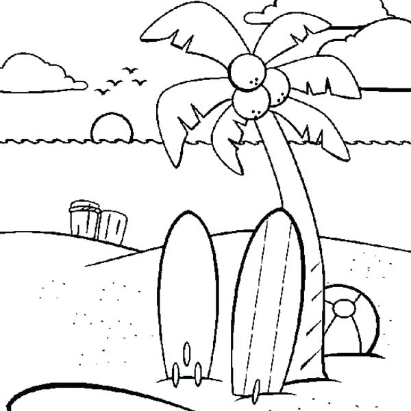 600x600 Palm Tree Coloring Pages Good With Best Coloring Disney Book