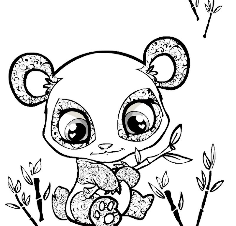 800x768 Download Cartoon Panda Coloring Pages