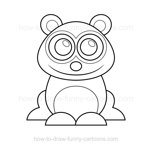 500x488 How To Draw A Panda