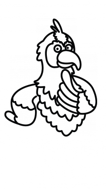 215x382 How To Draw A Parrot, Easy Step By Step Drawing Tutorial