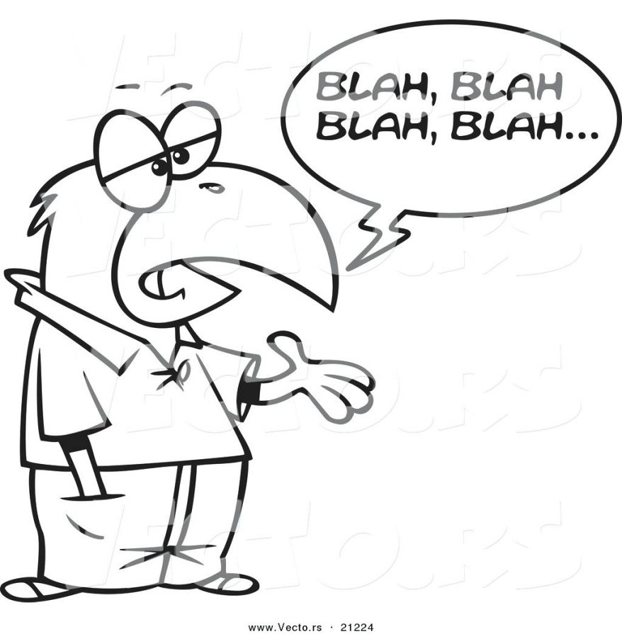 878x895 Vector Of A Cartoon Boring Parrot Talking Coloring Page Outline