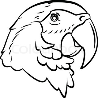 320x319 Cartoon Mexican Parrot. Vector Clip Art Illustration With Simple