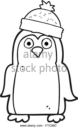 332x540 Black White Drawing Penguin Cut Out Stock Images Amp Pictures