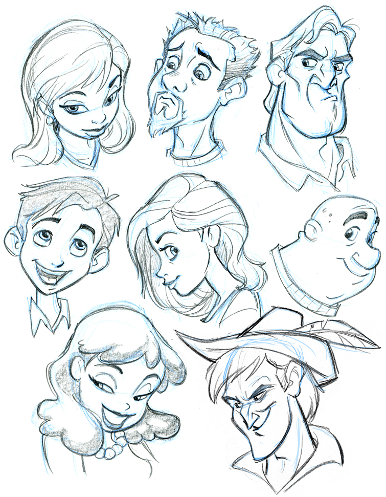 755x971 More Character Heads By ~tombancroft On Character