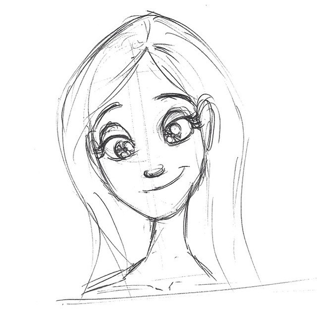 640x640 Drawn Girl Cartoon