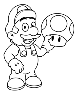 260x317 How To Draw Mario From Nintendo