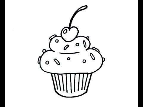 480x360 How To Draw A Simple Cartoon Cupcake