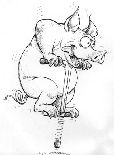 396x536 Pogo Pig! Jaggedsmile