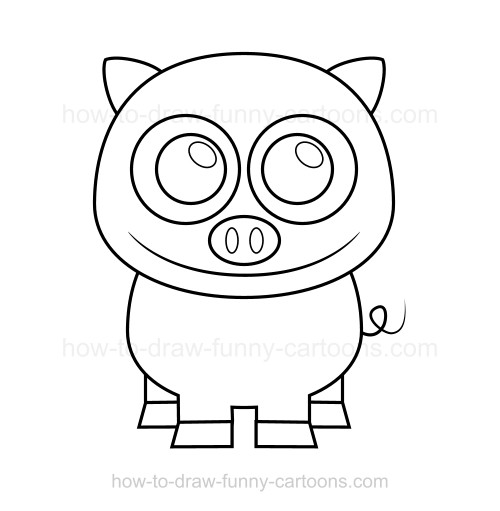 500x511 To Draw A Pig