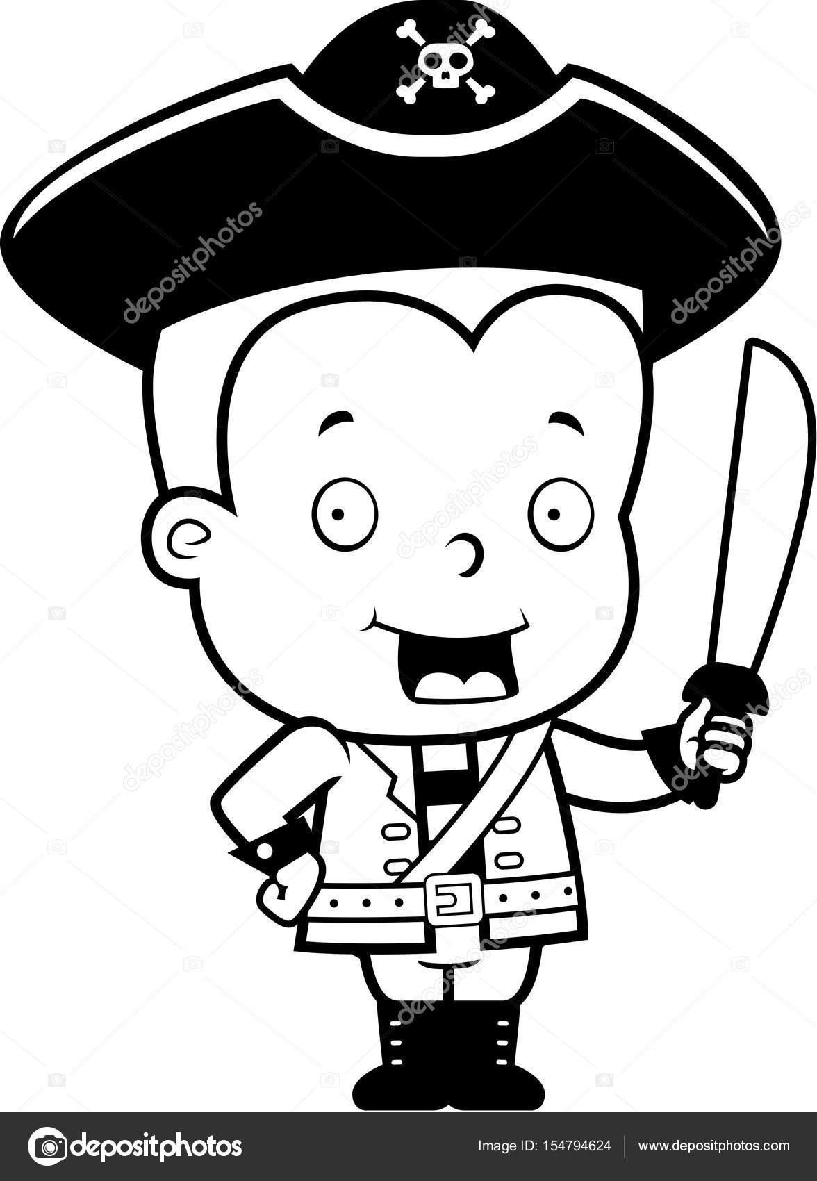 1176x1700 Cartoon Pirate Child Stock Vector Cthoman