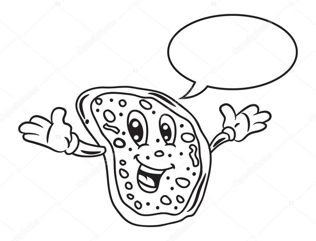 1024x780 Cartoon Pizza With Happy Face Stock Vector Mhatzapa