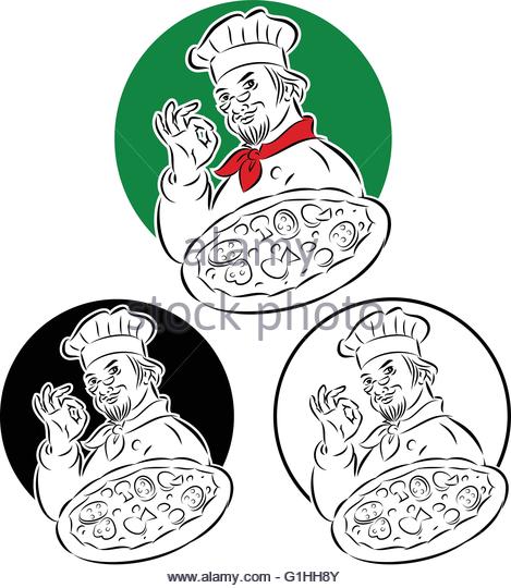 469x540 Cartoon Pizza Chef Holding Pizza Stock Photos Amp Cartoon Pizza Chef