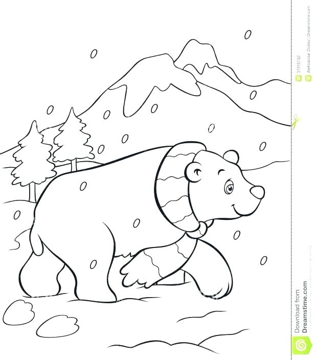 618x704 Coloring Pages Of Polar Bears Cute Polar Bear Coloring Pages