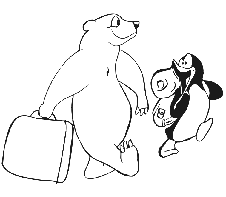 757x660 Cartoon Polar Bear Coloring Pages Allmadecine Weddings Polar