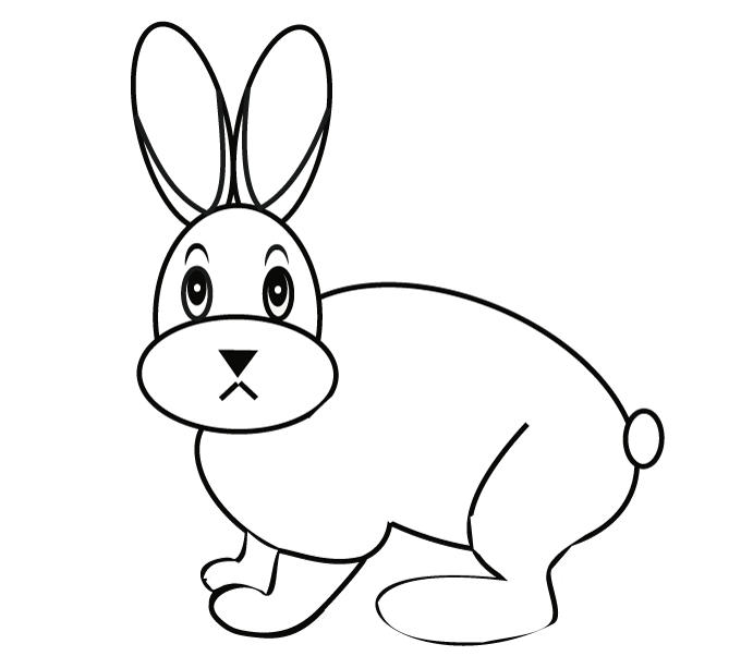680x602 How To Draw A Cartoon Bunny In A Few Easy Steps Easy Drawing Guides