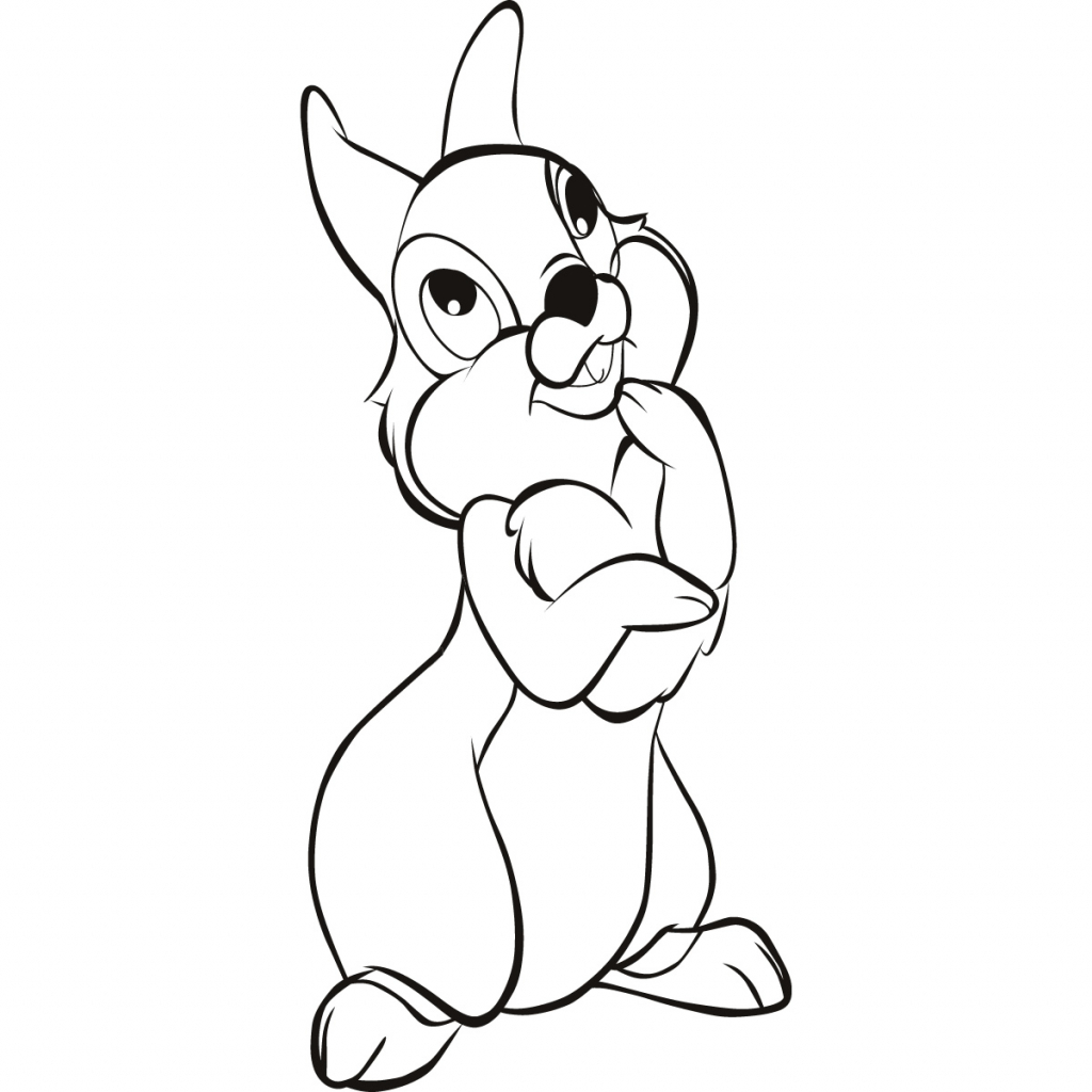 1024x1024 Cartoon Rabbit Drawings Bunny Cartoon Free Wallpaper Download