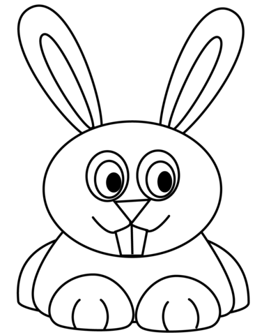 389x480 Cartoon Rabbit Coloring Page Free Printable Coloring Pages