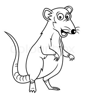 286x320 Cartoon Rat Doodle Stock Vector Colourbox