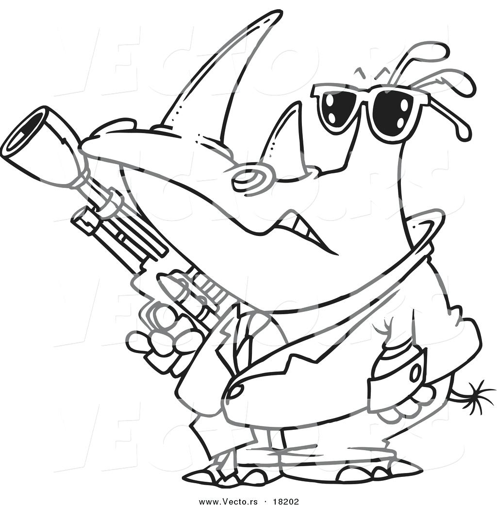 1024x1044 Coloring Rhino Coloring Page