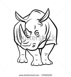 236x254 Clipart Cartoon Rhino Clip Art More Rhinos