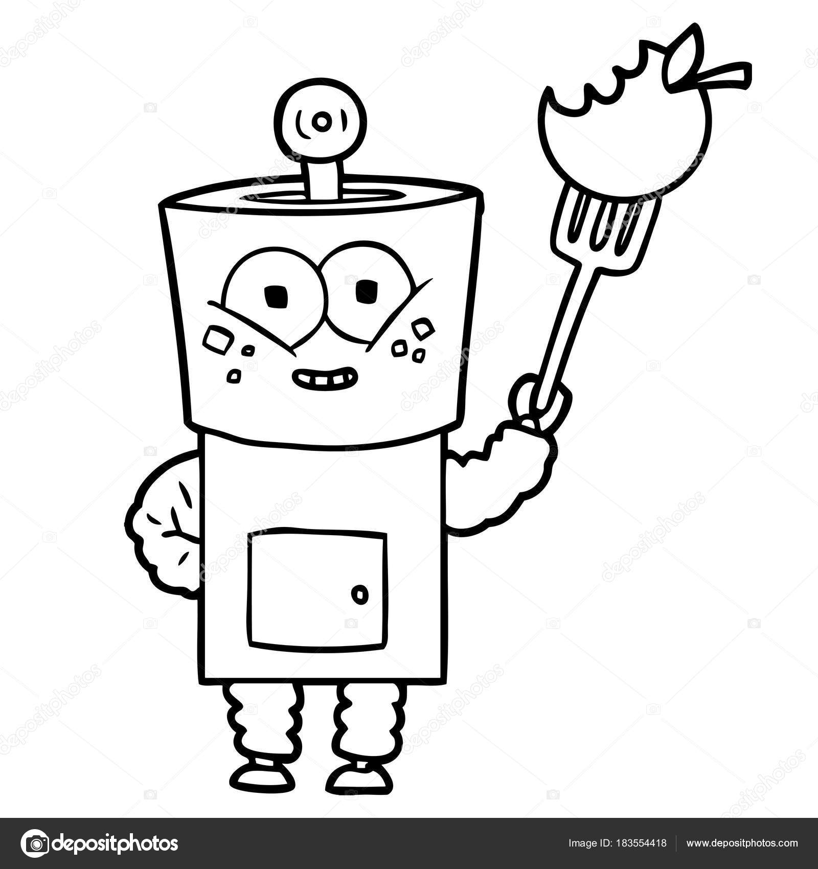 1600x1700 Happy Cartoon Robot Waving Hello Stock Vector Lineartestpilot