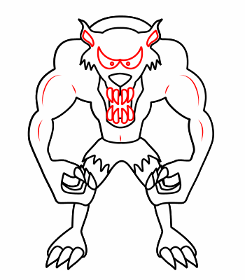350x400 To Draw A Werewolf