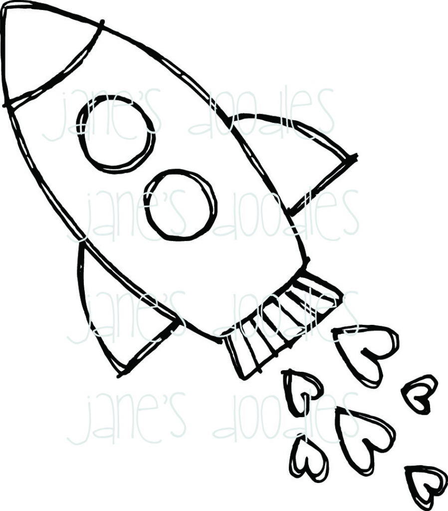 898x1024 Cartoon Drawuring Of Rocket How To Draw A Rocket Ship [Tutorial