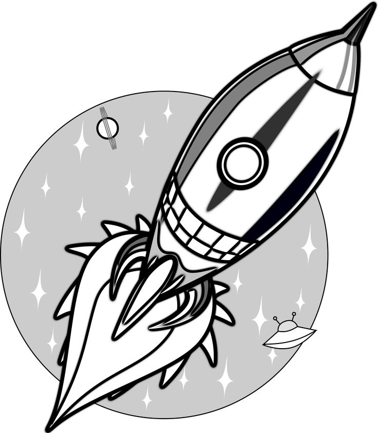 736x842 Cartoon Rocket Ships Group