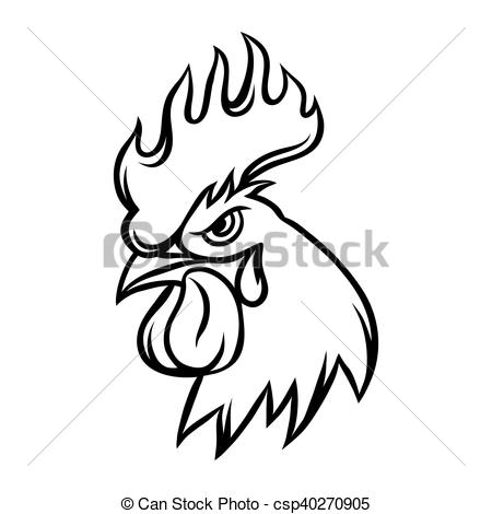 450x470 Drawing Of Rooster Stock Illustrations. 2,299 Drawing Of Rooster