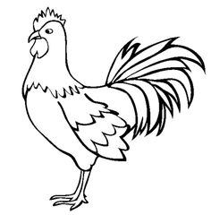 Cartoon Rooster Drawing at GetDrawings | Free download