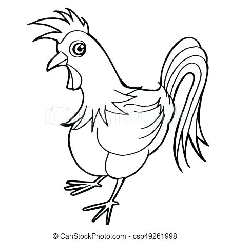 450x470 Rooster Coloring Rooster Coloring Pages To Print For Children Kids