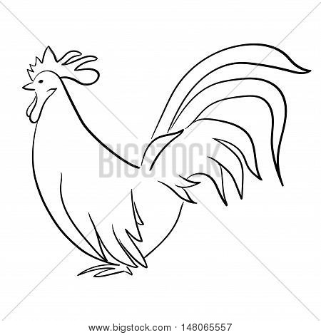 450x470 Rooster Illustration Isolated On Vector Amp Photo Bigstock