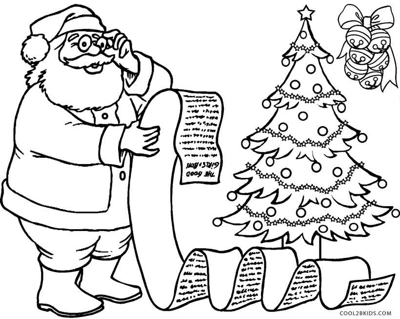 820x653 Free Printable Santa Coloring Pages For Kids Cool2bkids