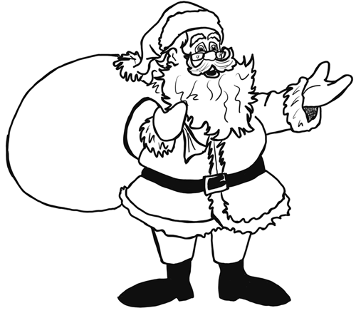 500x439 How To Draw Santa Clause Step By Step Drawing Lesson
