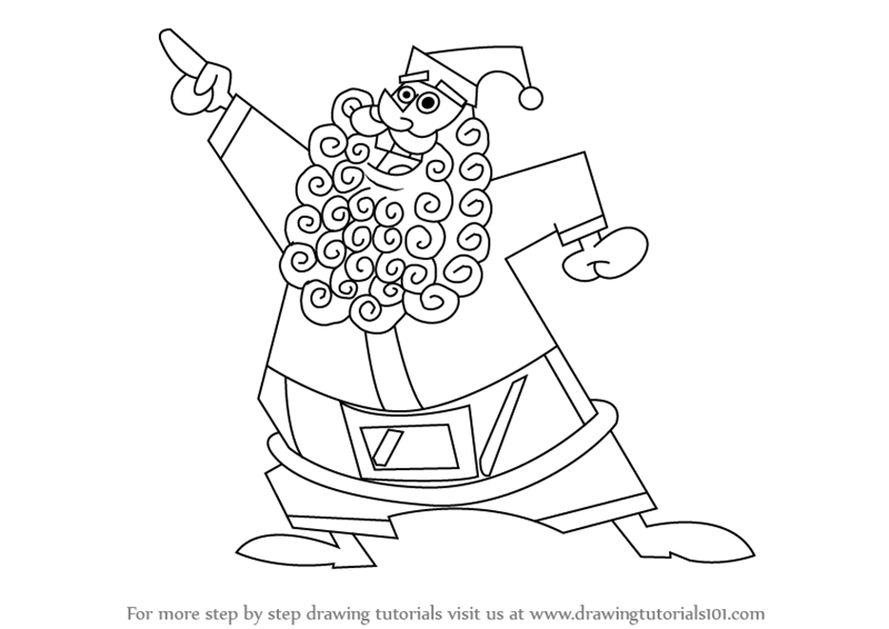 800x566 Learn How To Draw Santa Claus From The Fairly Oddparents (The