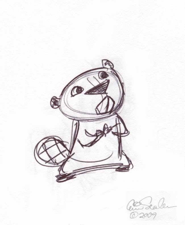 651x791 Cute Little Beaver Sketch By Eric Scales Drawing And Such