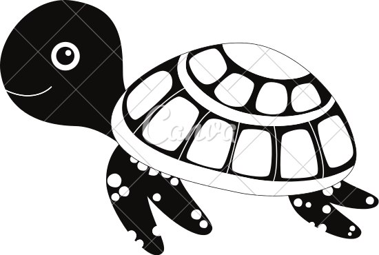 550x370 Cute Cartoon Sea Turtle Animal