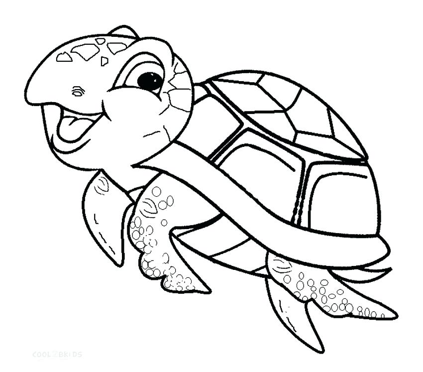 850x747 Free Printable Sea Turtle Coloring Pages