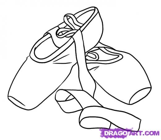 520x452 Pointe Shoes Cartoon