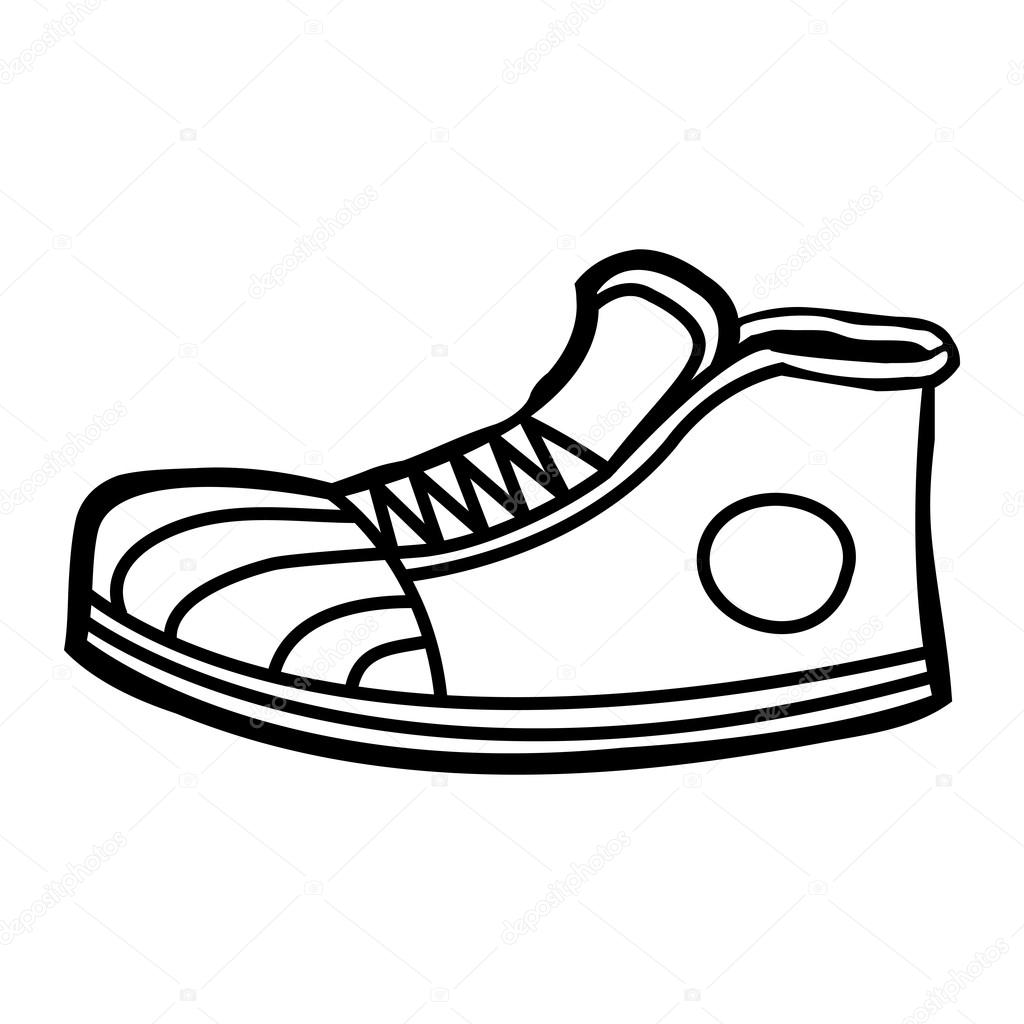 1024x1024 Sneaker Shoe Cartoon Vector Stock Vector Briangoff