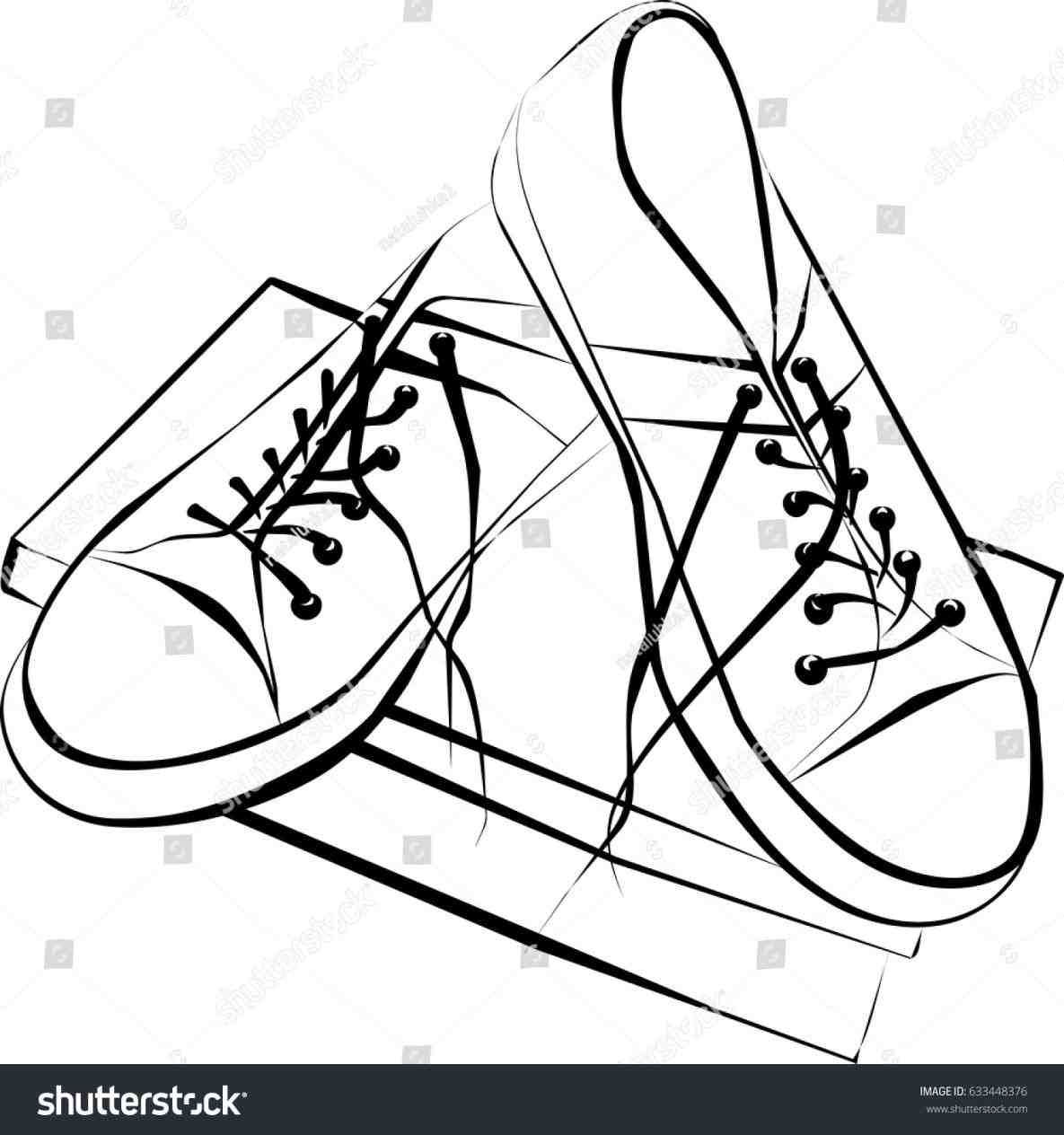 1185x1264 Cartoon Shoes Drawing