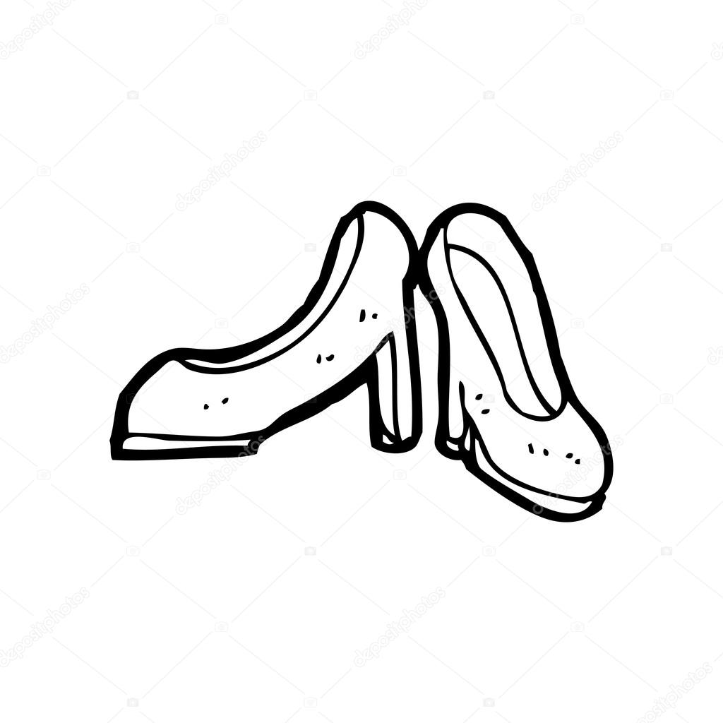 1024x1024 High Heel Shoes Cartoon Stock Vector Lineartestpilot
